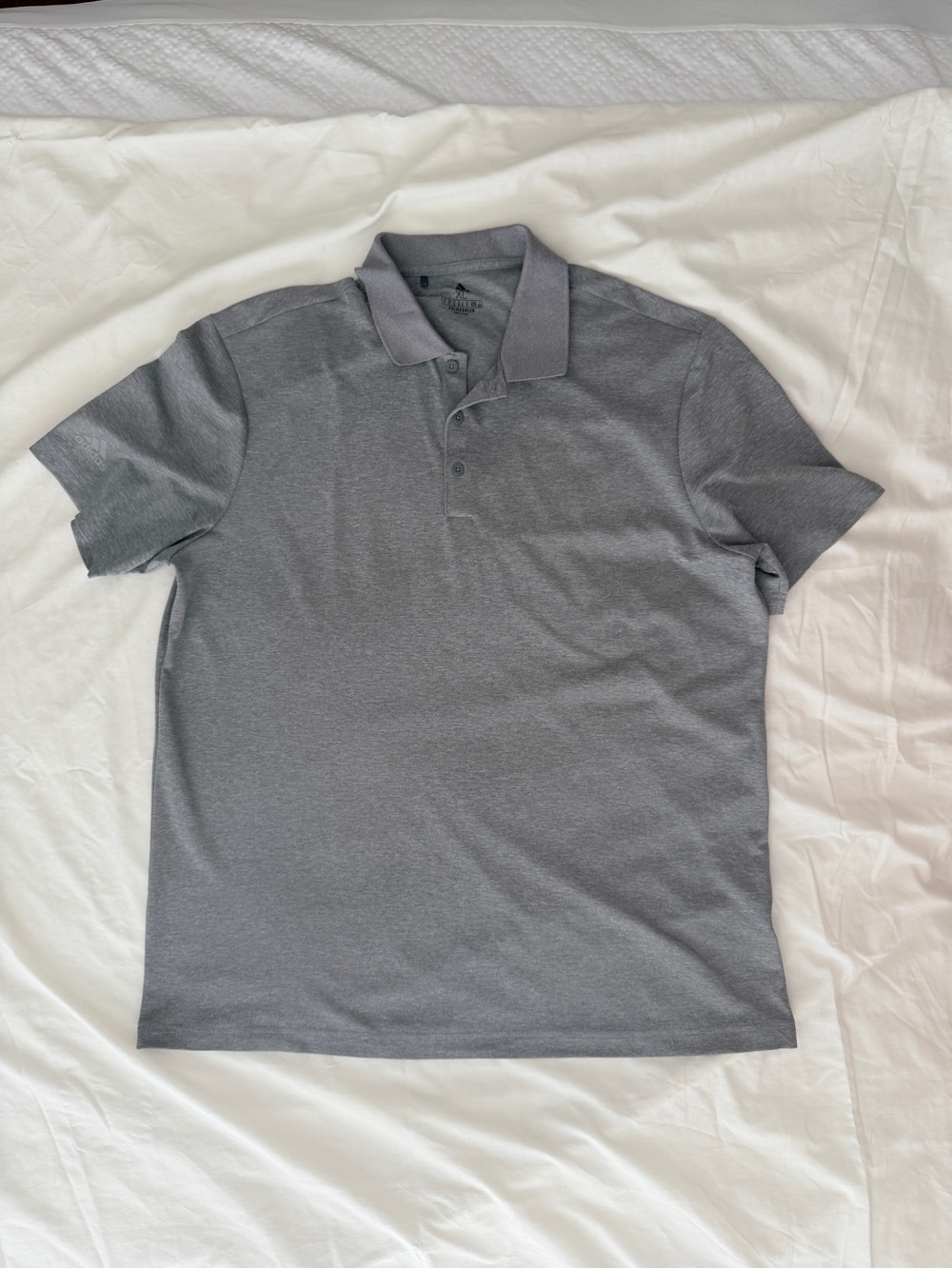 Adidas Primegreen Grey Men’s Polo | XL